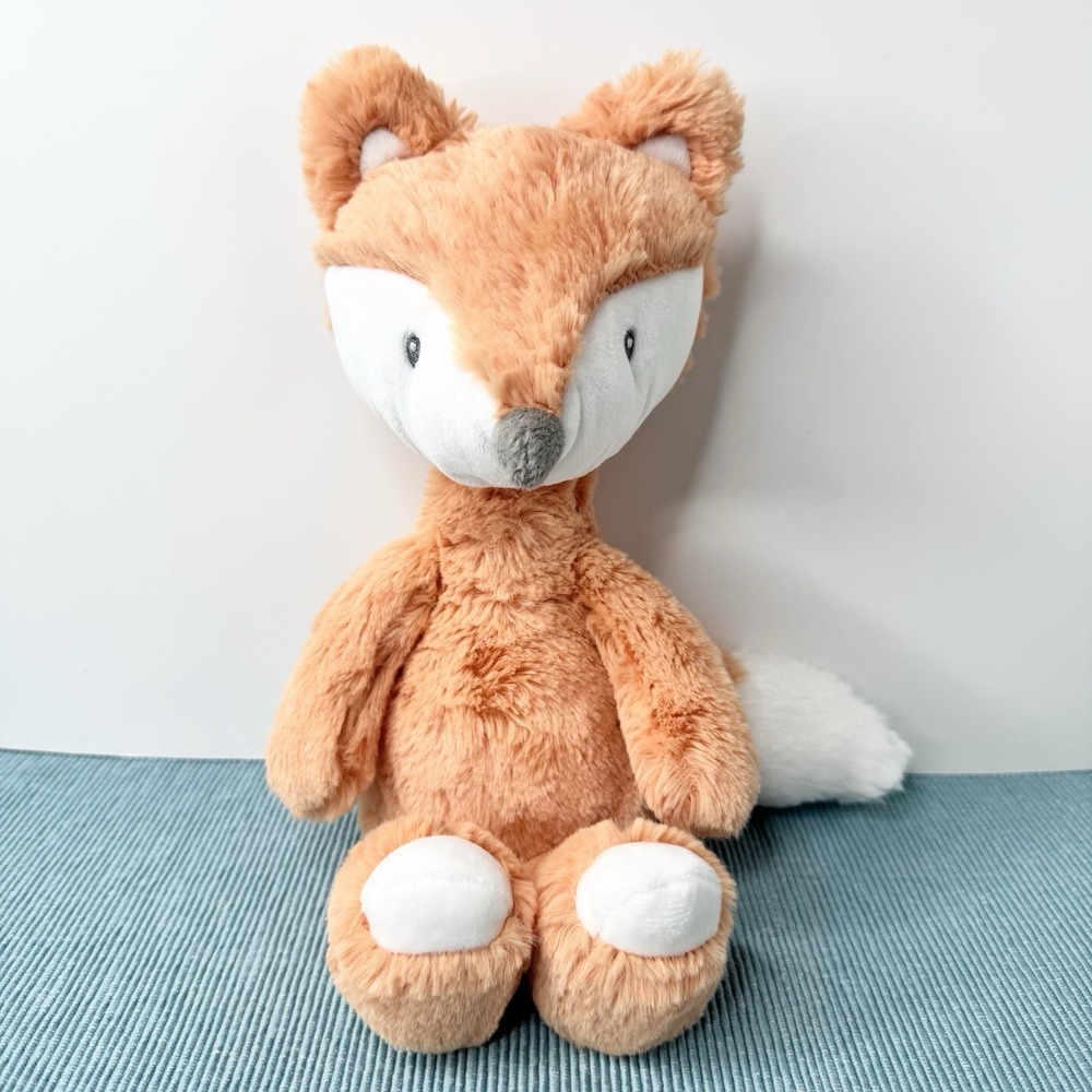 Baby GUND Lil' Luvs Emory Fox Plush Beanbag Stuffed Animal Orange White Toy 12"